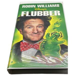 Disney Robin Williams Flubber VHS tape cartoon English rated PG 94 minutes READ